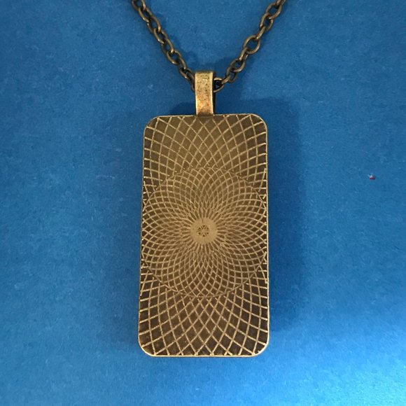 "Bless Your Heart" Antique Bronze Pendant Necklace - Picture 3 of 6